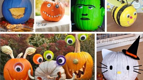 2o Silly & Spooky Non-Scary Pumpkin Decorating Ideas | Kim Byers