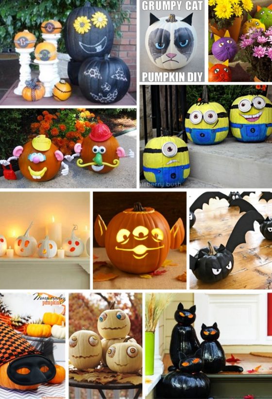2o Silly & Spooky Non-Scary Pumpkin Decorating Ideas | Kim Byers