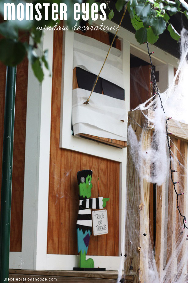 Monster Eyes Halloween Window Tutorial | Kim Byers