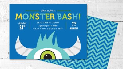 Monster party invitation thecelebrationshoppe