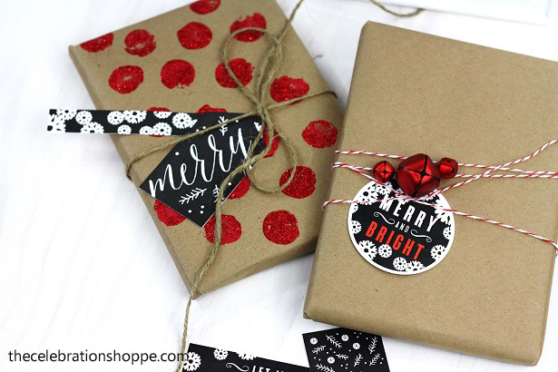 Red, White and Black Gift Tags | TheCelebrationShoppe.com