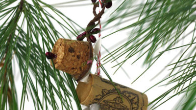 3 rudolph cork reindeer ornament hanging 4393wt