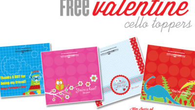 Free valentine cello toppers 2014