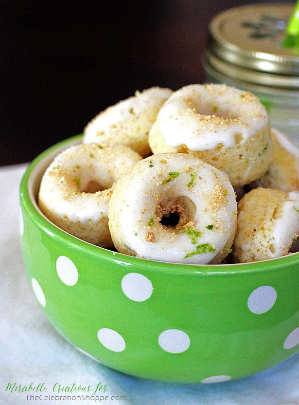 Key Lime Pie Leprechaun Donuts for St. Patrick's Day | Mirabelle Creations for TheCelebrationShoppe.com