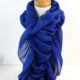 How to make a ruffle scarf kim byers dazzling blue