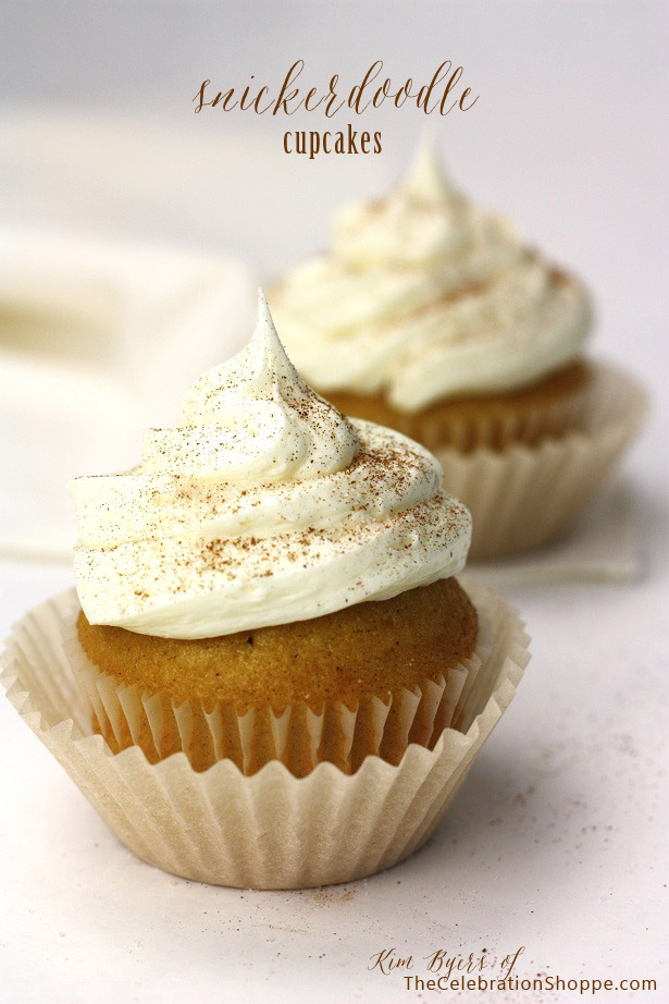 Snickerdoodle Cupcake Recipe | Kim Byers, TheCelebrationShoppe.com