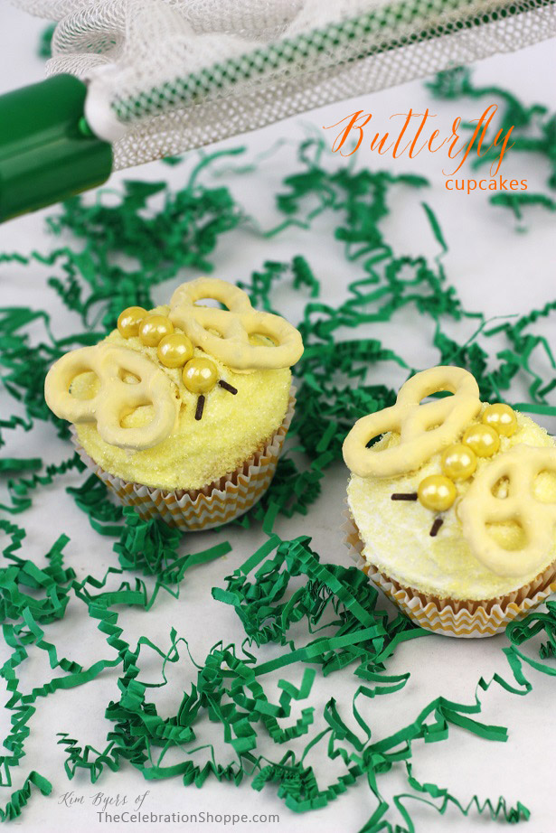 Easy Butterfly Cupcakes | Kim Byers, TheCelebrationShoppe.com