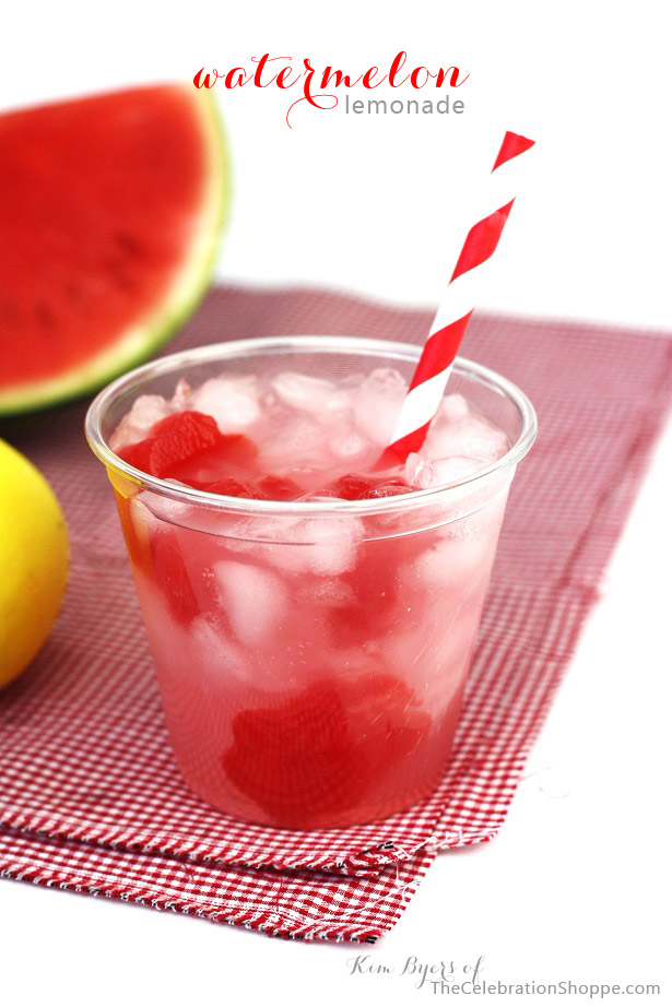 Watermelon Lemonade for Cinco De Mayo | Kim Byers, TheCelebrationShoppe.com
