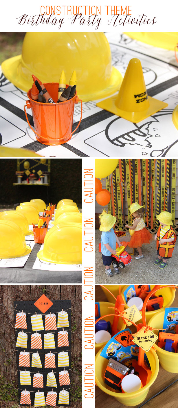 Construction Theme Birthday Party Activities | Ellen Jay Events on TheCelebrationShoppe.com