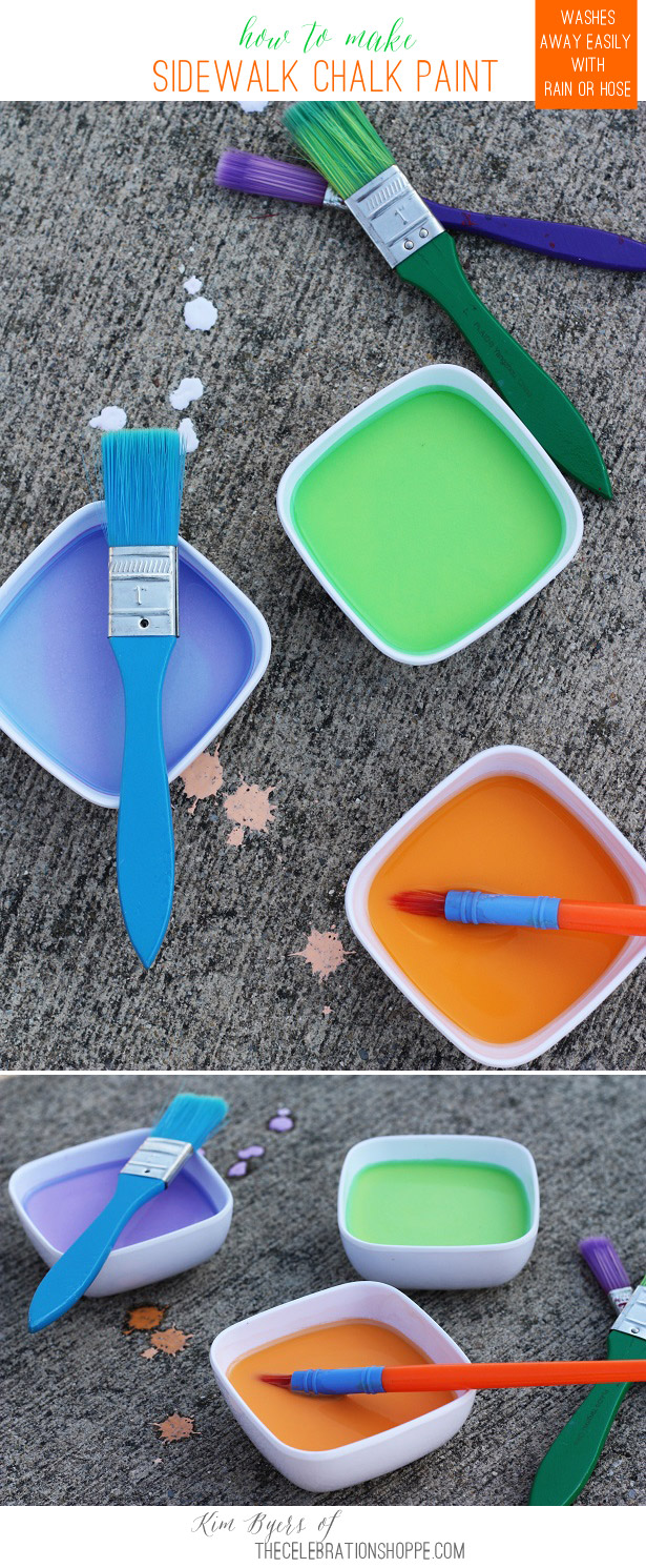 How To Make Sidewalk Chalk Paint | Kim Byers, TheCelebrationShoppe.com