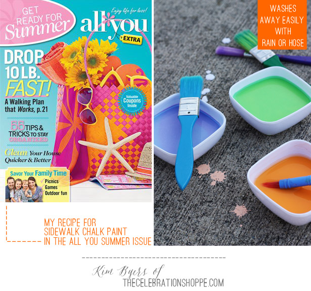 How To Make Sidewalk Chalk Paint | Kim Byers Featured in All You Magazine