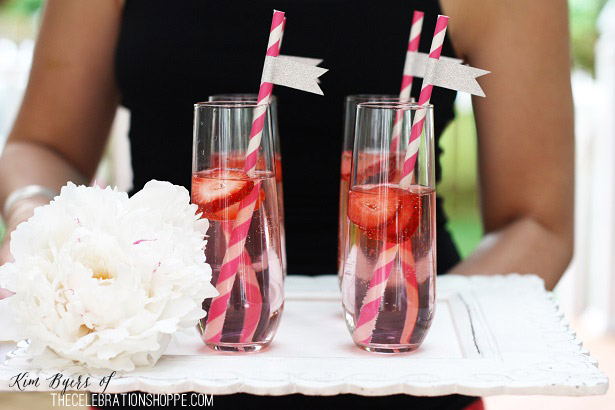 Strawberry Cocktail | Kim Byers, TheCelebrationShoppe.com