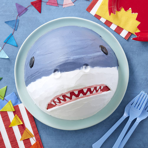 Easy Shark Shaped Cake