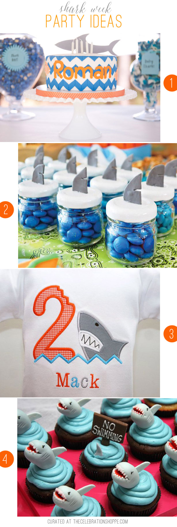 Shark Week Party Ideas | Curated at TheCelebrationShoppe.com