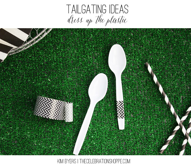 Tailgating Ideas - Dress Up Plastic Utensils | Kim Byers, TheCelebrationShoppe.com