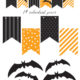 Free halloween black orange bat banner kim byers