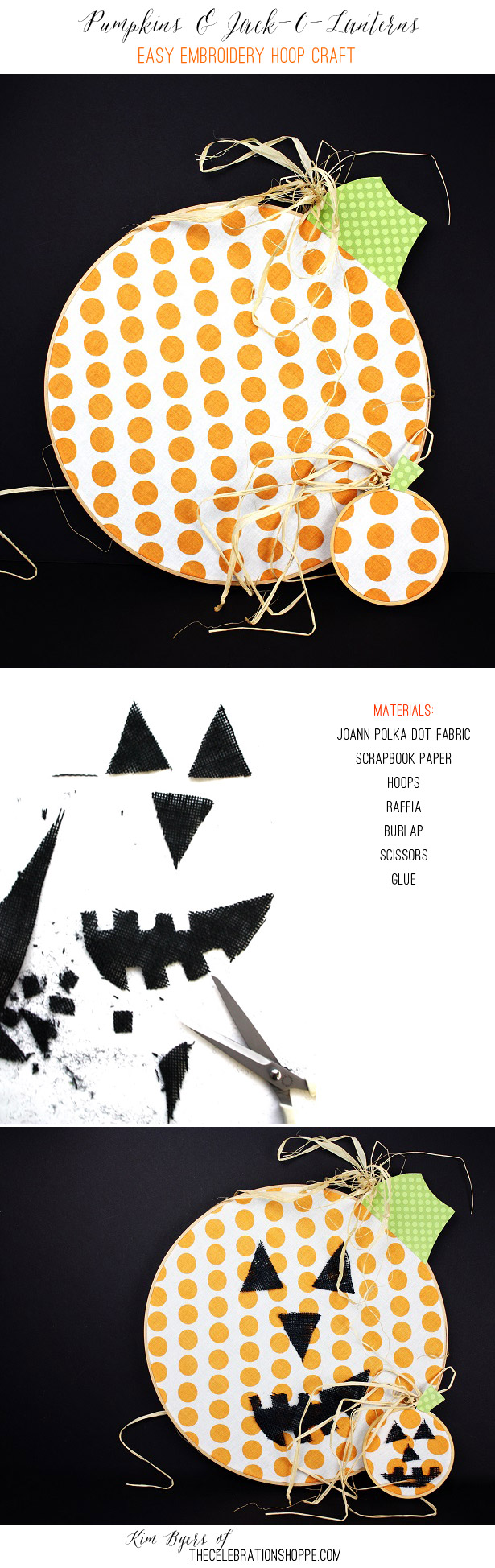 Easy Hoop Pumpkins Craft| Kim Byers