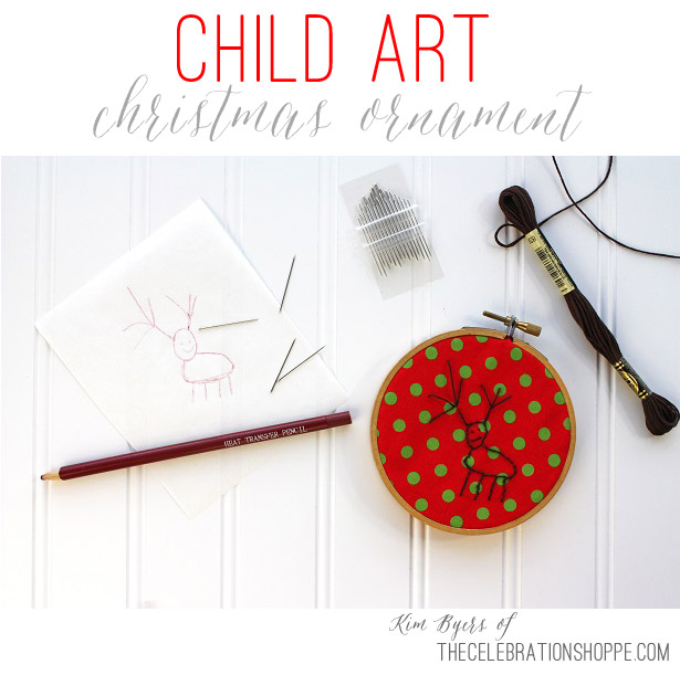 Child Art Christmas Ornament | Kim Byers, TheCelebrationShoppe.com