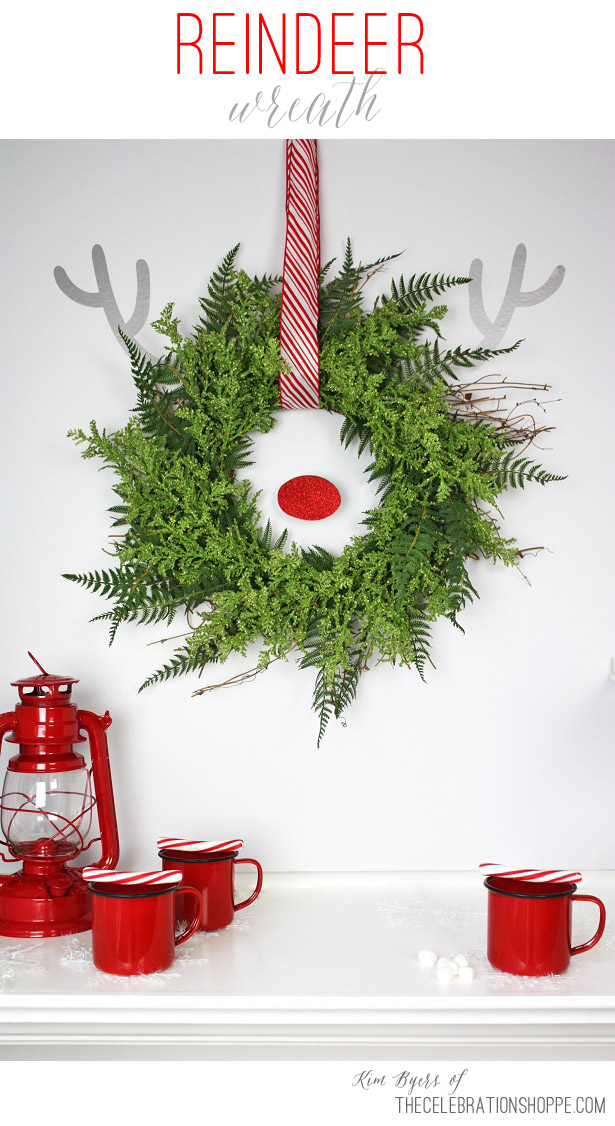 Rudolph Wreath | Kim Byers TheCelebrationShoppe.com