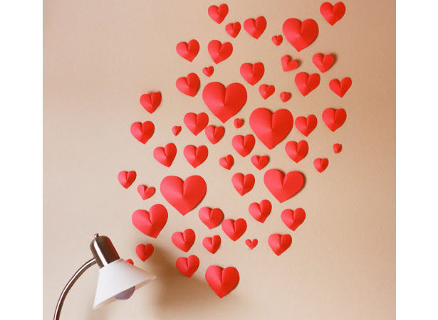 001 valentine heart wall