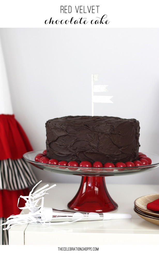 Red Velvet Chocolate Cake | Kim Byers TheCelebrationShoppe.com