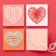 Valentine string art heart template