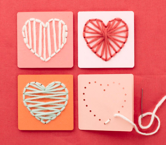 Valentine String Art for Kids