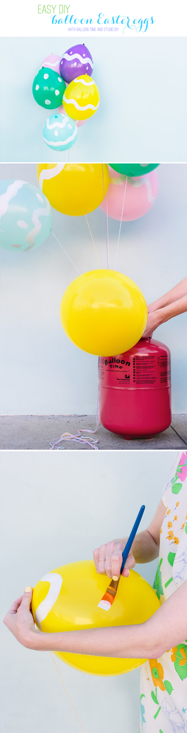 Easy DIY Easter Egg Balloons from Balloon Time