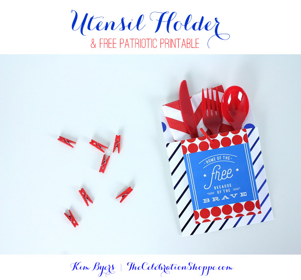 Free Printable Utensil Holder | @kimbyers