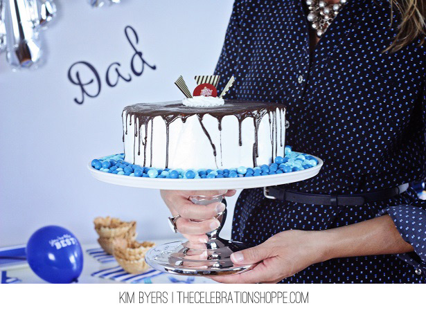 Father's Day Fudge Ganache Ice Cream Cake | Kim Byers, TheCelebrationShoppe.com
