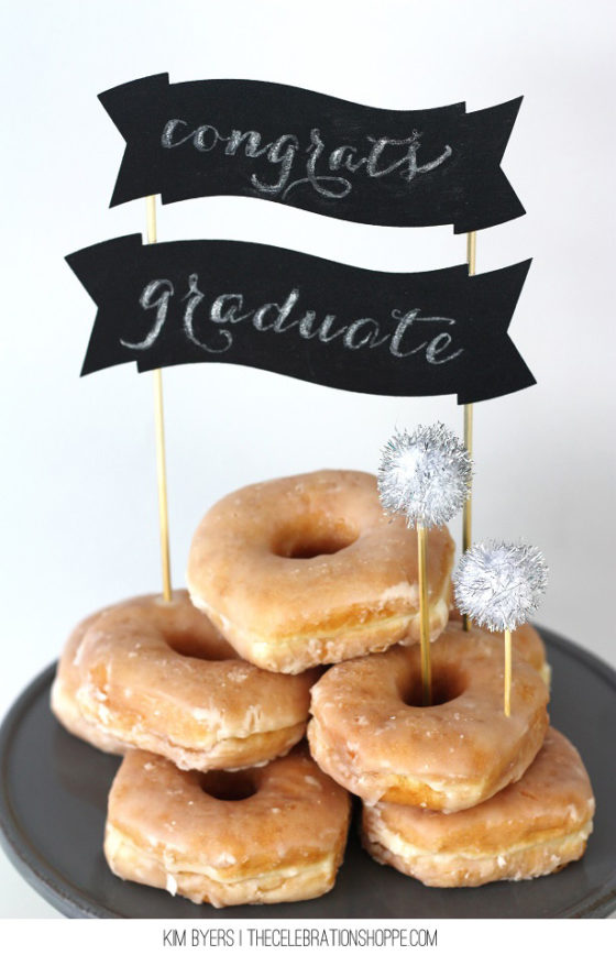 DIY Chalkboard Cake Topper Kim Byers