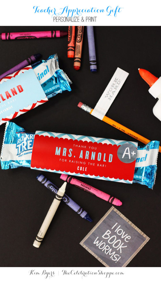 Teacher Appreciation Free Candy Bar Printable | Kim Byers