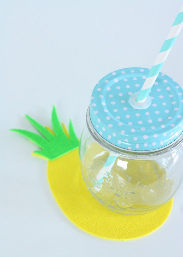 Pineapple Coaster Craft for a Fruitful Summer | Kim Byers, TheCelebrationShoppe.com