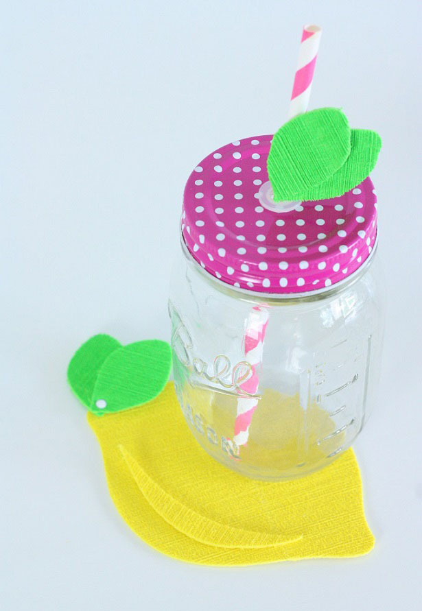 DIY Lemon Drink Coaster Craft | Kim Byers, TheCelebrationShoppe.com