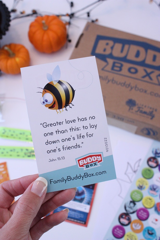 Family Buddy Box - helps kids experience the Bible and apply it to life with the provided games, puzzles, and so much more!