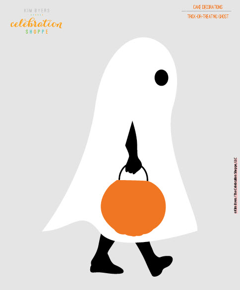 Free Printable Ghost Cake Decorations