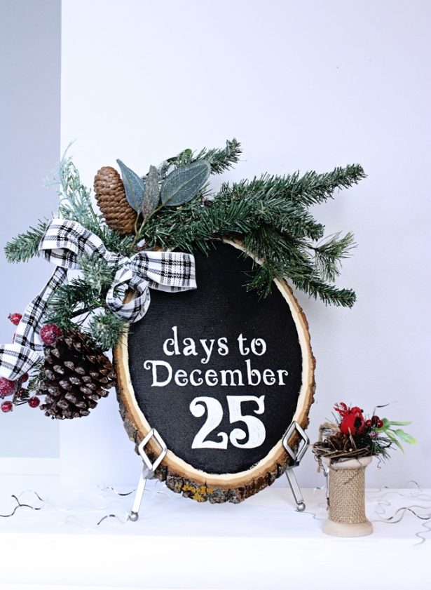 DIY Chalkboard Countdown To Christmas | @kimbyers