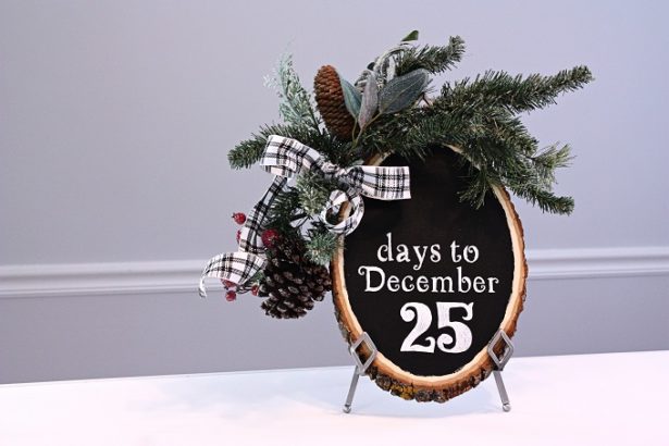 DIY Chalkboard Countdown To Christmas | @kimbyers