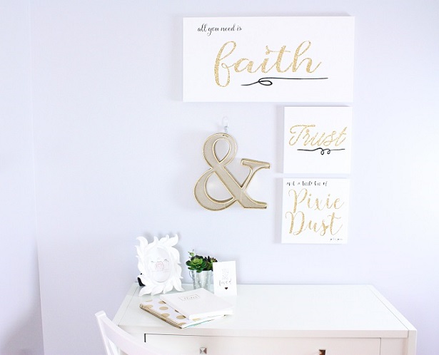 DIY Disney Quotes Canvas Art | @kimbyers TheCelebrationShoppe.com