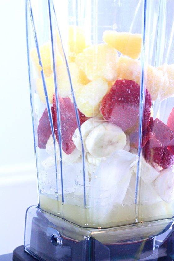 Strawberry Banana Pineapple Smoothie - Kim Byers