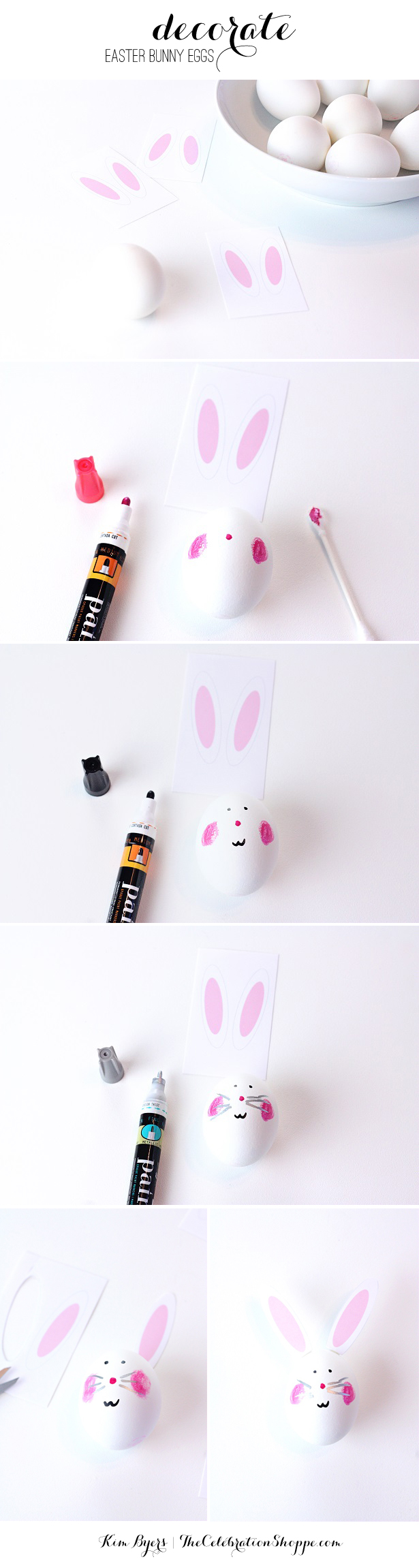 DIY Easter Egg Easter Bunnies | @kimbyers TheCelebrationShoppe.com