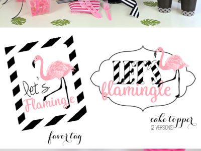 Flamingo party free printable kim byers