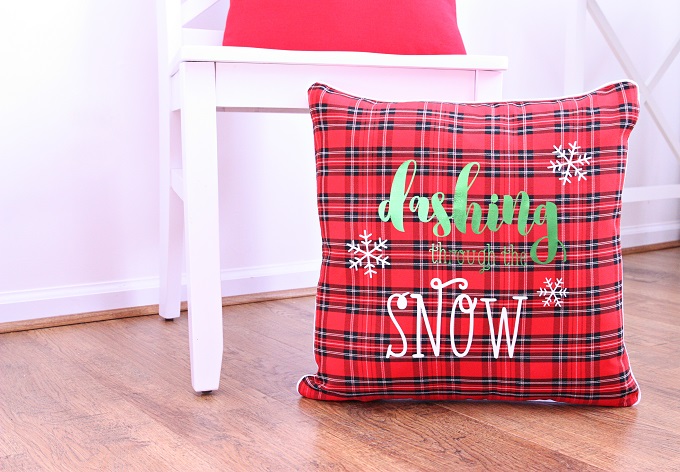 DIY Dashing Through The Snow Pillow | Kim Byers