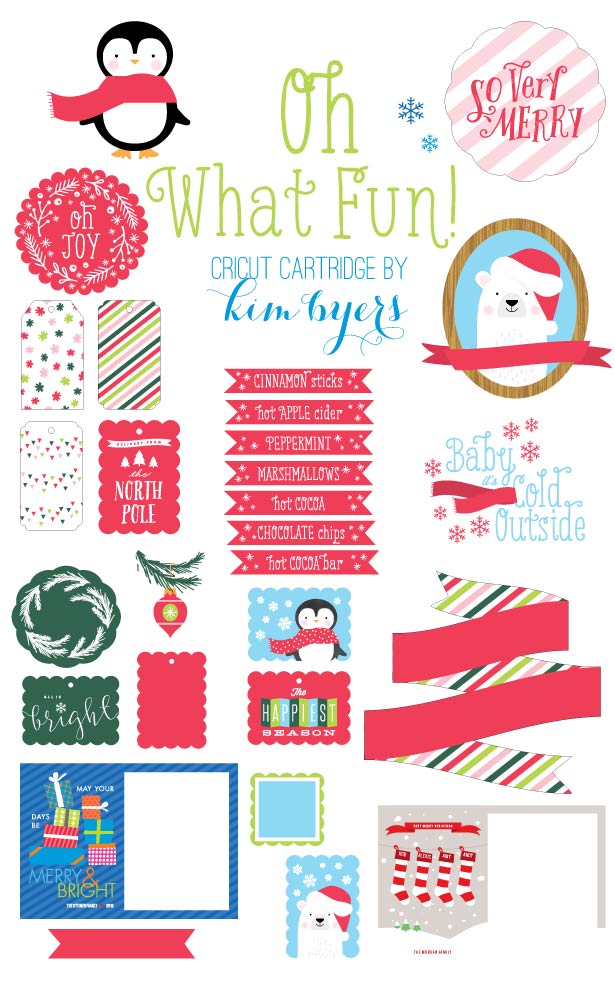Oh What Fun Christmas Cricut Cartridge | Kim Byers