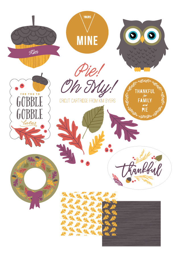 Fall Thanksgiving Cricut Cartridge | Kim Byers