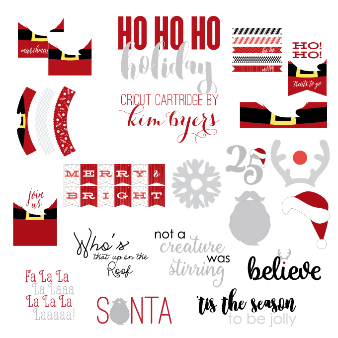 Download New Christmas Cricut Cartridge Ho Ho Ho Holiday Kim Byers