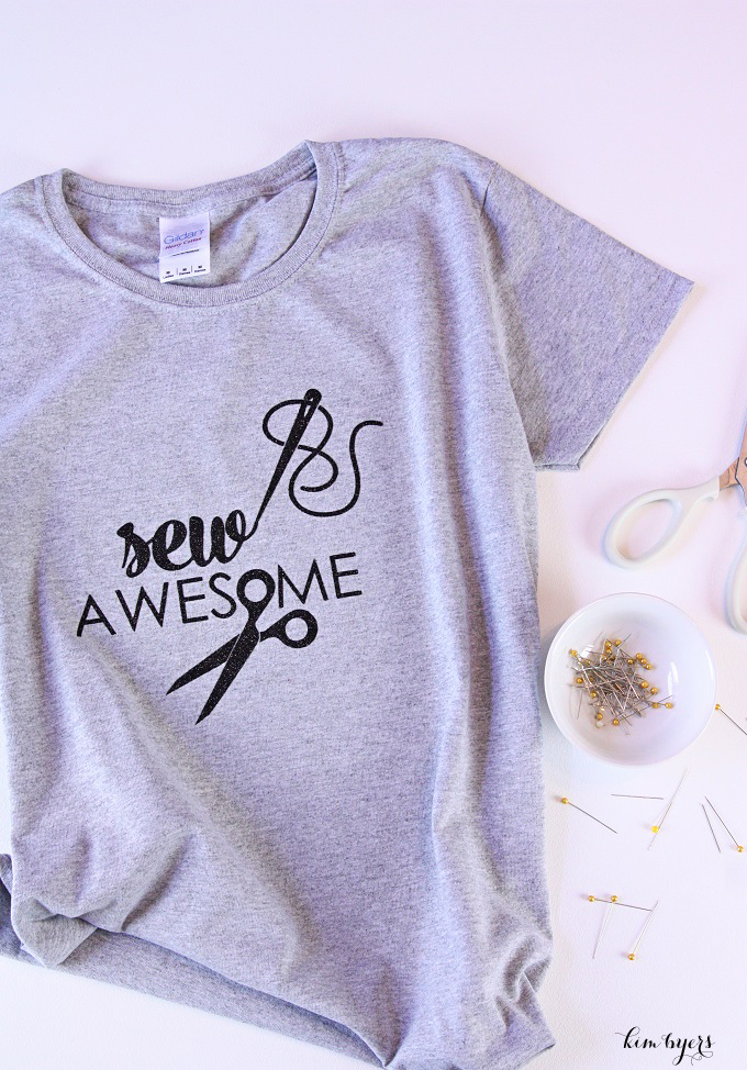 DIY Sew Awesome Graphic Tee | Kim Byers