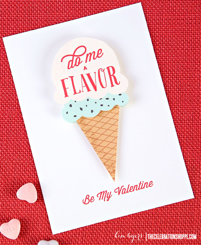 Ice Cream Valentine Card | Kim Byers