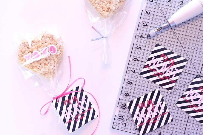 Free Printable Stripe Valentine Tags