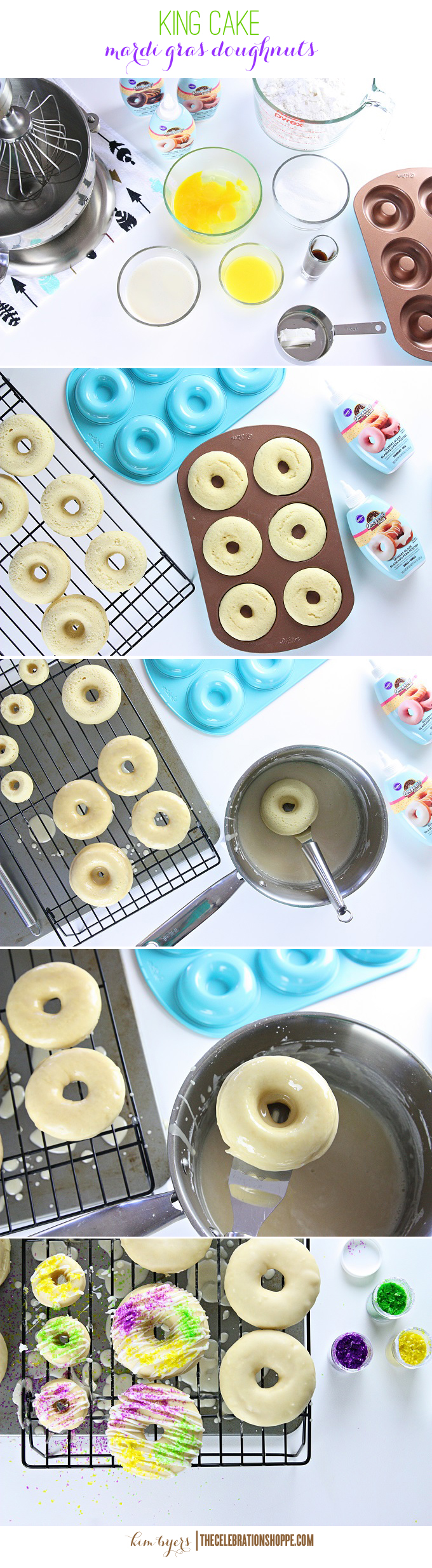 Mardi Gras Doughnuts | Kim Byers